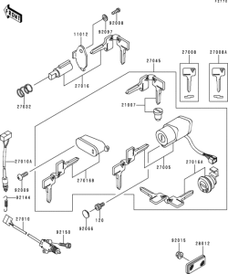 VN800 Замок зажигания