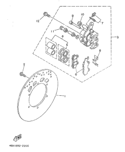 TZR50 Freno delantero