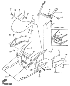 TZR50 Cupula carenado