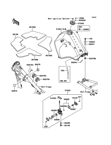 KL650 Топливный бак