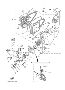 YB125SPD Впускная система