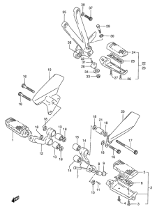 VX800 Подножки