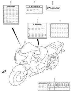 GSX-R750 Наклейки
