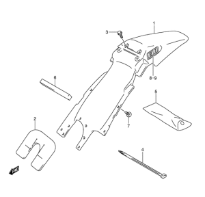 JR80 Заднее крыло