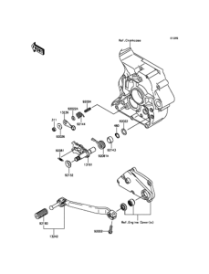 KLX250 ギヤチェンジメカニズム