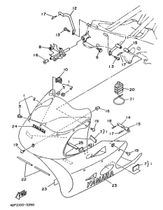 TZ250 Обтекатель 1