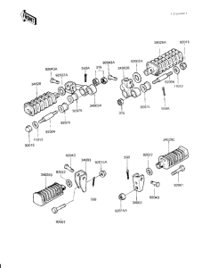 KZ1000 Подножки