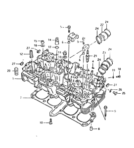 GSX1000 Головка цилиндров
