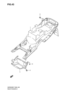GSF650S Заднее крыло