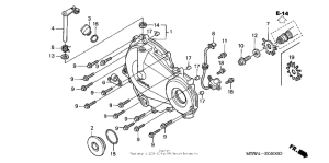  Крышка картера правая