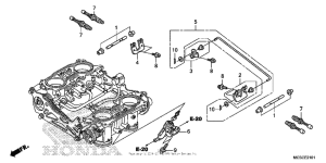 ST1300 (ABS) Throttle body (component parts)