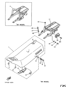 DT50MX Сидение