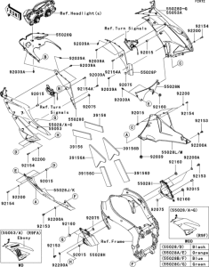 ZX600 Нижний обтекатель