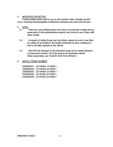 DR650 Catalog preface