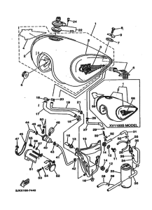 XV1100 XV1100J Tank fuel