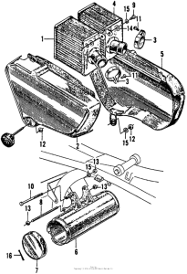 CB160 Cb / cl160air cleaner + tool box