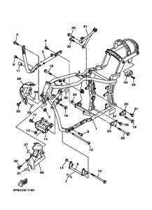 XVS1100 XVS11R Frame comp