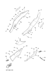 XQ125 Боковые обтекатели