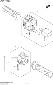 DL650X (ABS) Рулевые переключатели