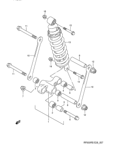 RF600 Втулки заднего рычага