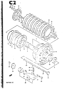 GSX750 Бендикс