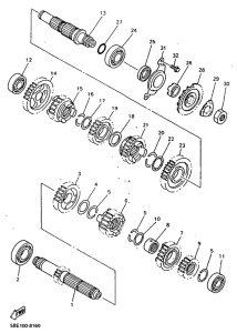 WR400F Трансмиссия