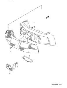 AD50 Задний комбинированный сигнал