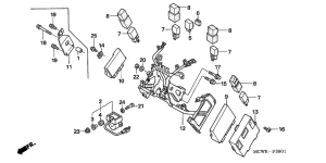 VFR800 (ABS) Кронштейн крепления 