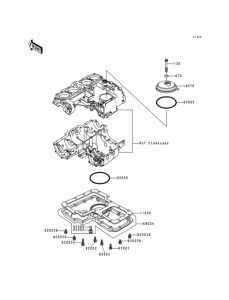 KZ1000 Поддон картера