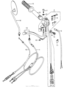 CL350 Cl350k5 right handle switch + cable