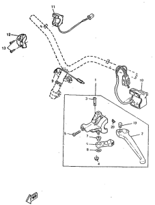 CW50RS Handle switch. lever