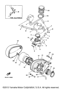 XV250 Впускная система