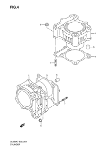 DL650 (ABS) Цилиндр