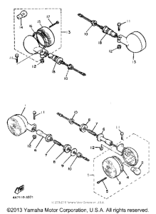 XV750K Поворотники