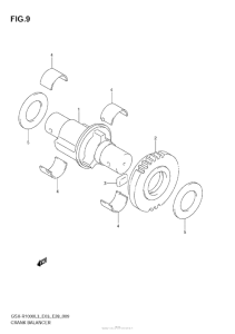GSX-R1000Z Балансир кривошипа
