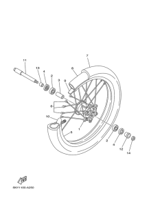  Переднее колесо