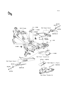 ER650 Рама ,крепежные детали