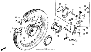 NA50 Переднее колесо