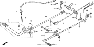 VT1100C Vt1100c pedal 95-96