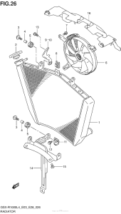 GSX-R1000 Radiator (Gsx-R1000L4 E28)