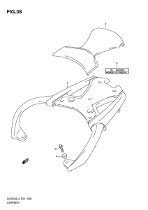DL650 (ABS) Багажник