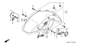 ST1300 Переднее крыло
