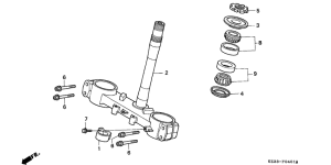 CR250R Траверса нижняя