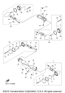 XVS1300BG Поворотники