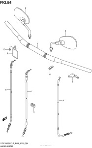 VZR1800BZ Handlebar (Vzr1800Bzl4 E28)