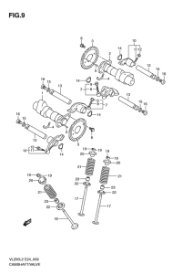 VL250 Распредвал -клапана