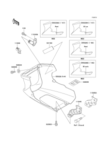 EX500 Cowling lowers(1 / 2)