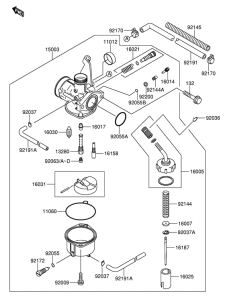 DR-Z110 Carburetor assy