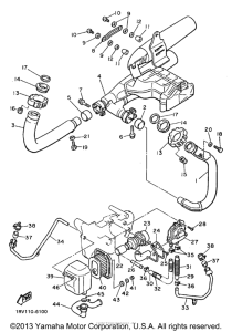 XV1100J Выхлопная система