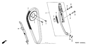 CB250 Цепь ГРМ